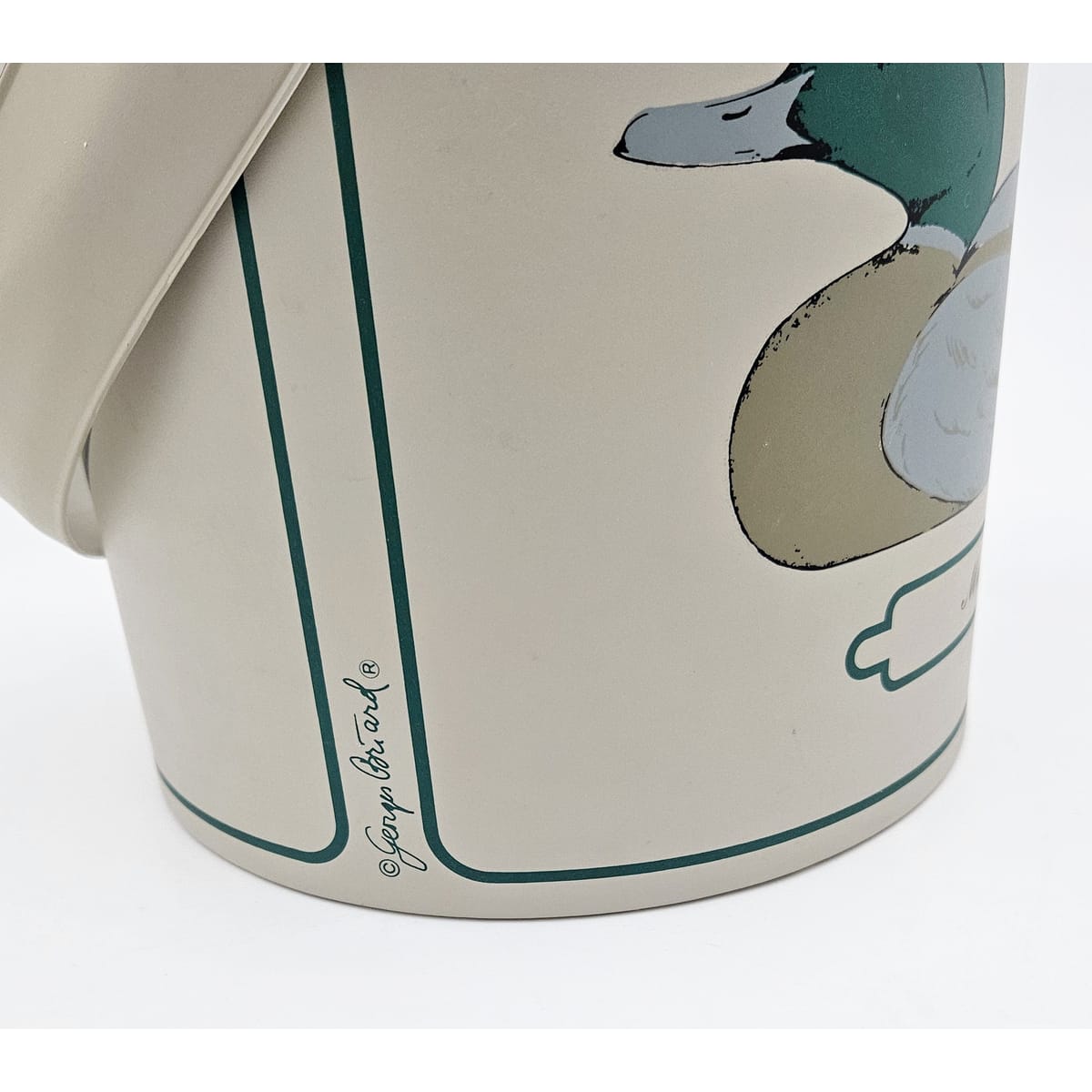 Georges Briard Serveware Rare Georges Briard Mallard Duck Tray & Ice Bucket Barware Set 1950s