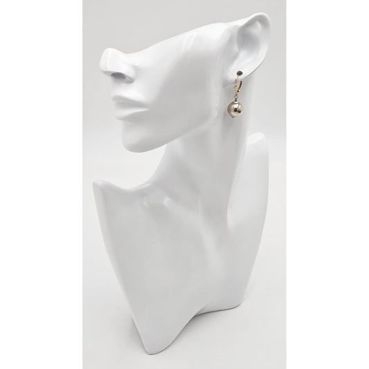 Designer Phil Reeder Sterling & 14k Modernist Drop Dangle Earrings 1980-90s, multicolor, gold, silver - image 2 of 9