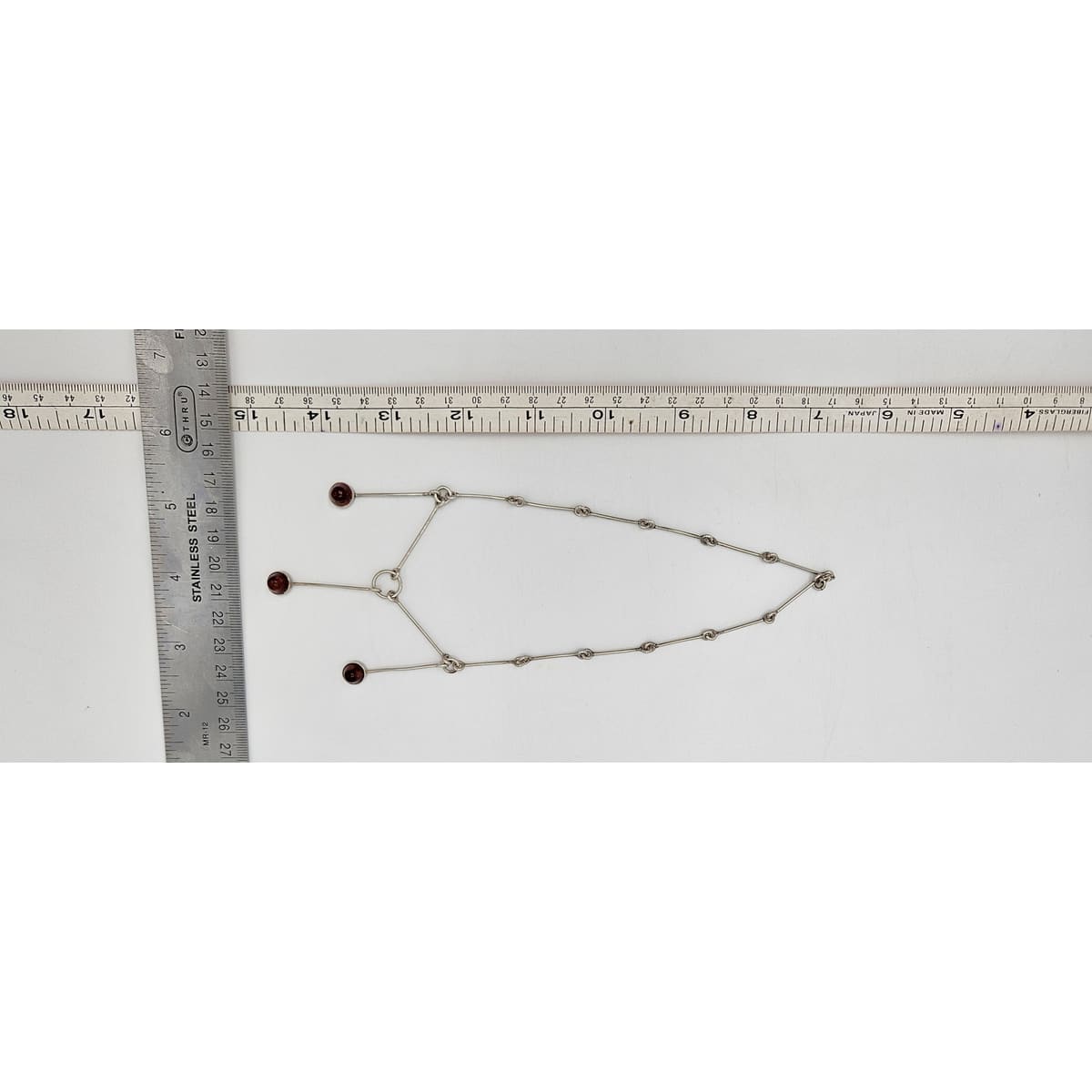 Assentorp Denmark sterling silver and Amber Multi-Pendant Articulating Necklace 1960s, view 8 of 8