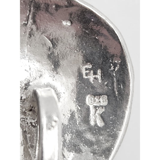 Eivind Hillestad Smykker Norway sterling silver abstract Poppy Pendant Necklace, view 6 of 7