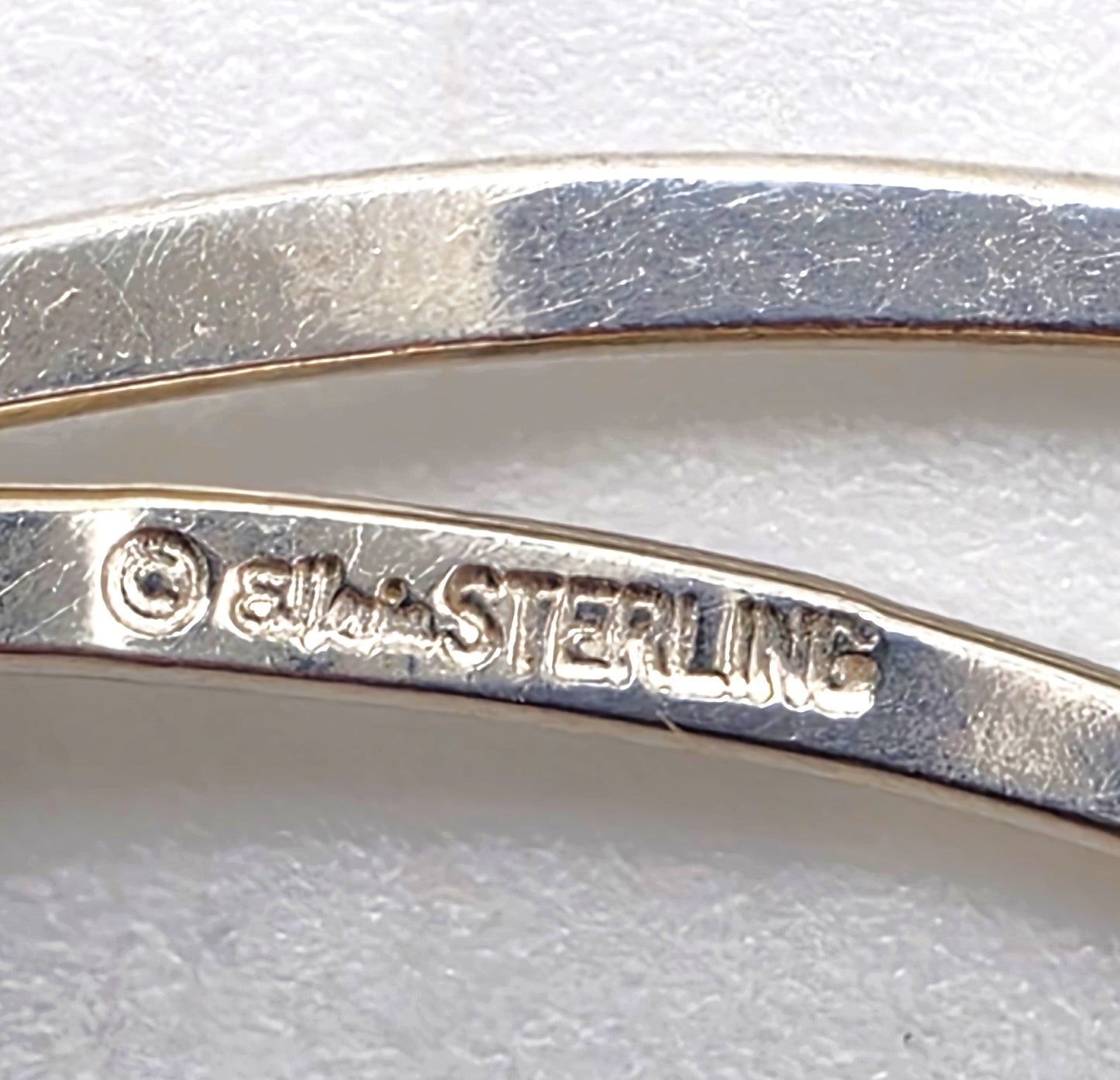 Retired Designer Ed Levin Sterling Silver 2 Tier Bar Link Hook Bracelet 1980s, alternate product view 9