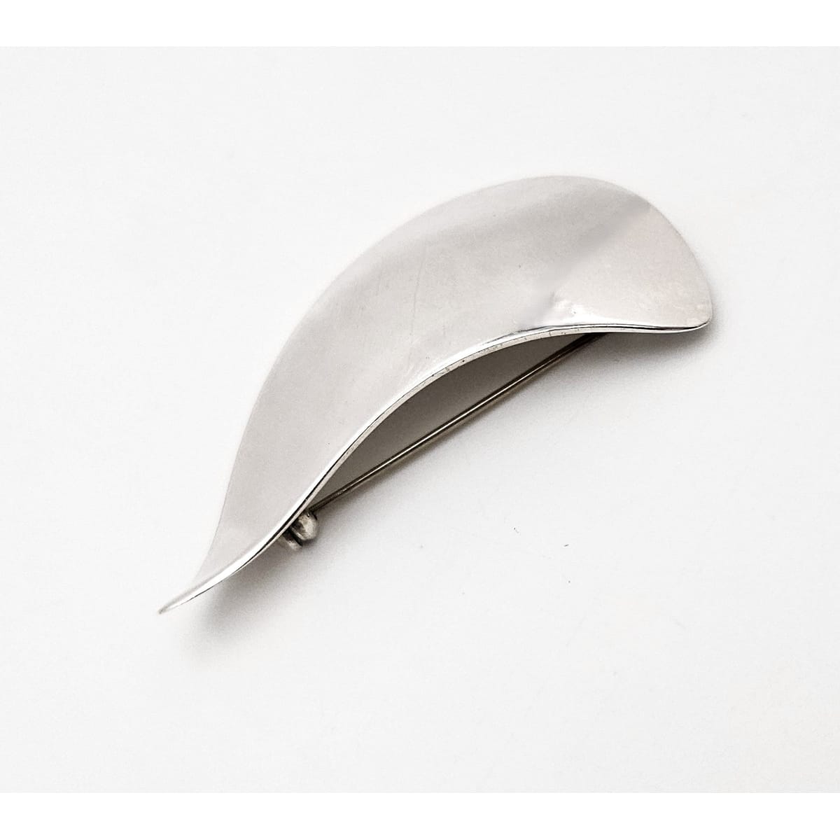 Danish Designer Arne Johansen Retro Modernist Sterling Silver Brooch 1950s, alternate product view 5