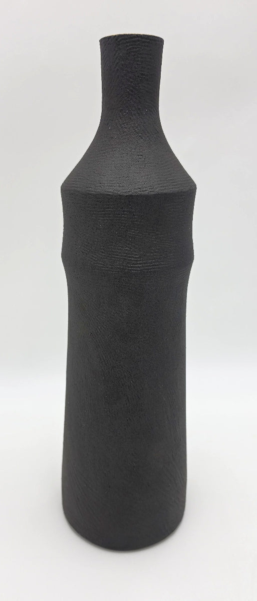 Mirena Kim Studio Ceramic Matte Black & Cream Tall Vase