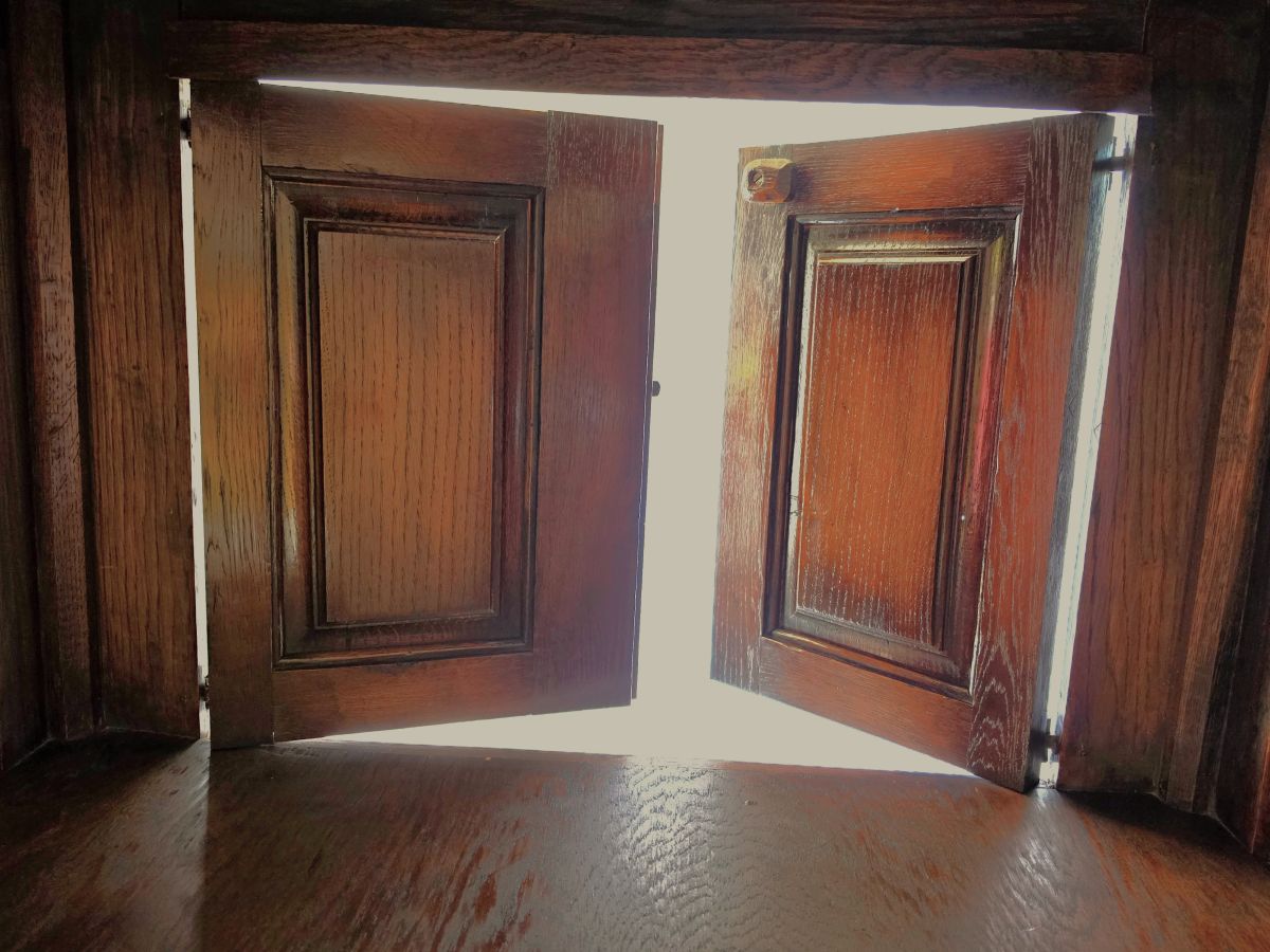 19th Century Flemish Oak & Iron Neo-Renaissance/Gothic Revival Vestry Cabinet