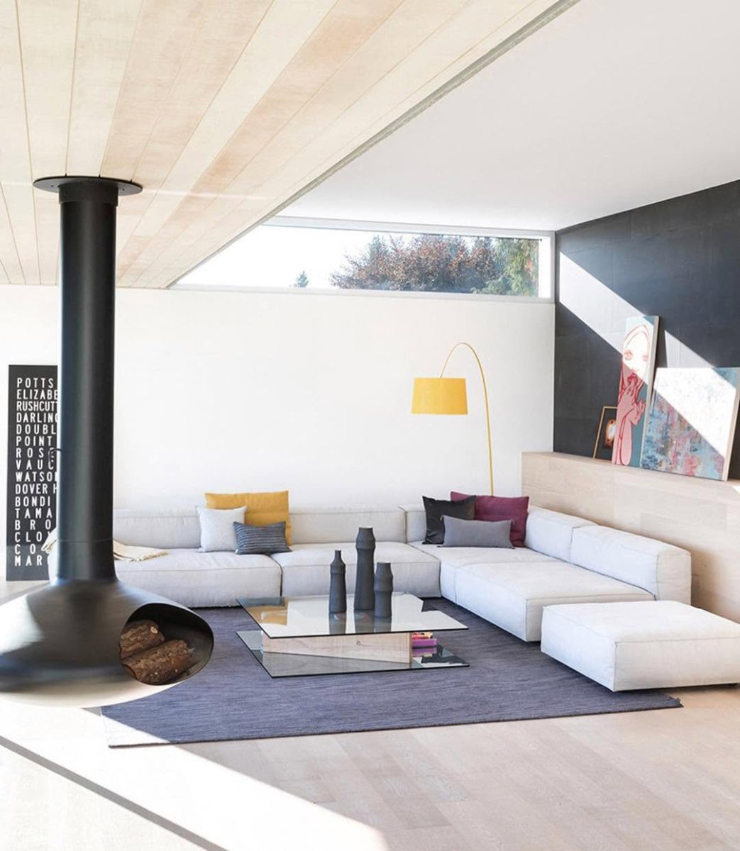 Mirena Kim Studio Ceramic Matte Black & Cream Tall Vase