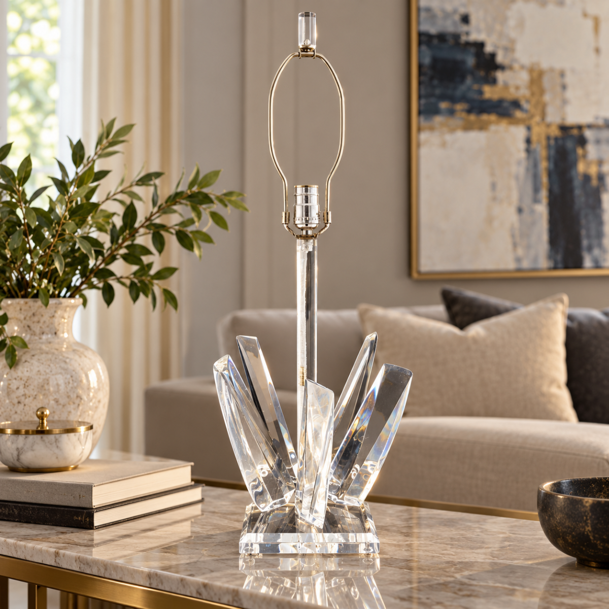Van Teal Lamp Superb Van Teal Lucite Abstract Modernist Table Lamp Circa 1970/80&