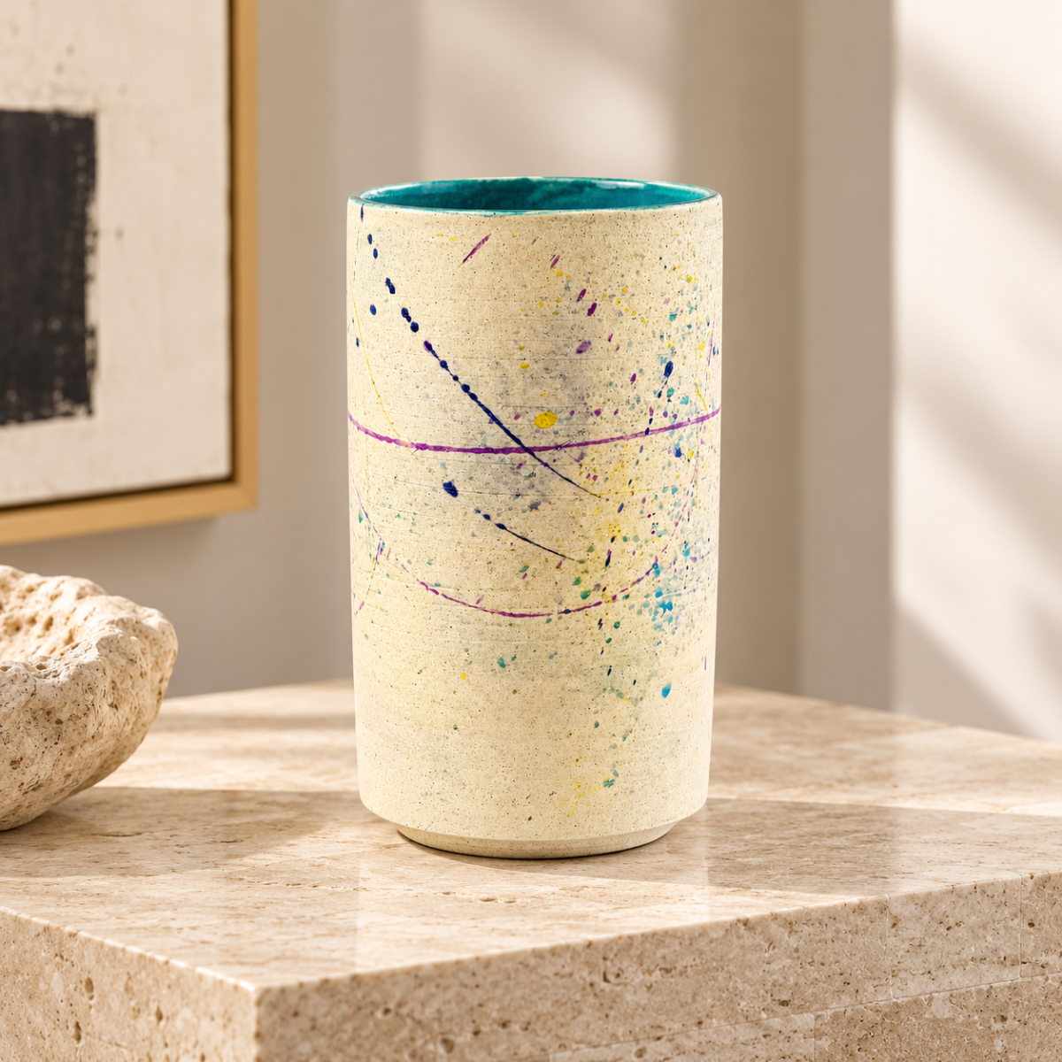 Ted Saito Home Decor Vintage Ted Saito Ceramic Vase Circa 1980s