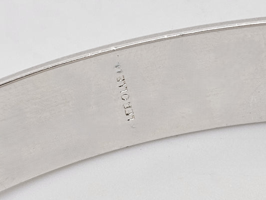 Alain Lerolle Jewelry French Designer Alain LeRolle Sterling Silver Modernist Bracelet