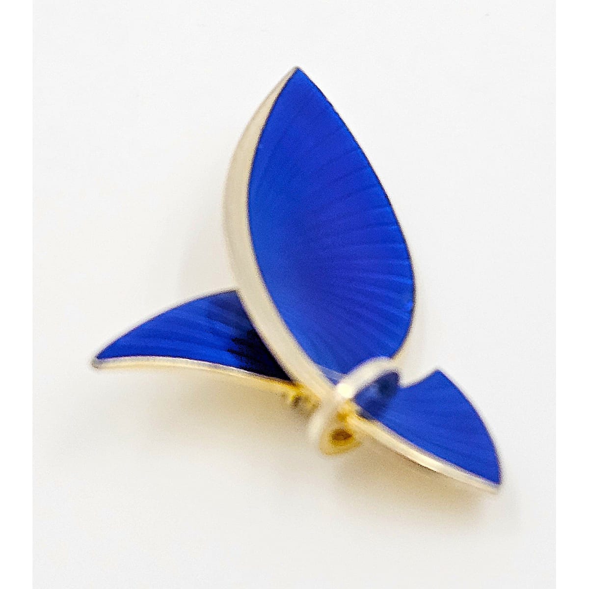 Albert Scharning Jewelry Albert Scharning Norway Sterling & Enamel Large Modernist Brooch 1930-40s