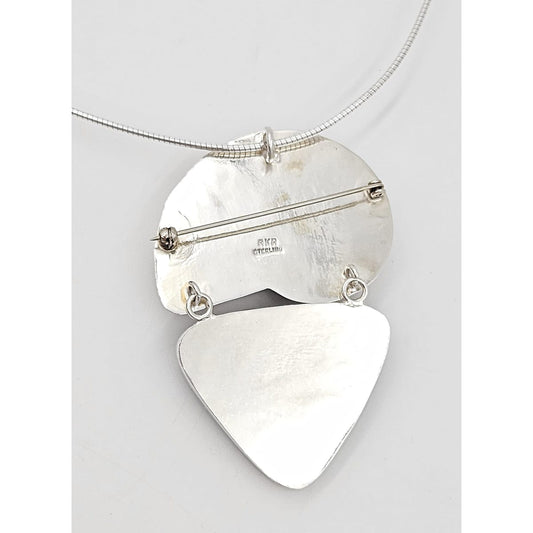 Amy Kahn Russell Jewelry Designer Amy Kahn Russell Sterling Silver Large Pendant Necklace