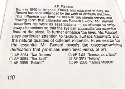 Austin Productions Sculpture Restored Rare Austin Prod Female Nude Ceramic Sculpture "Rebirth" Renard 1980