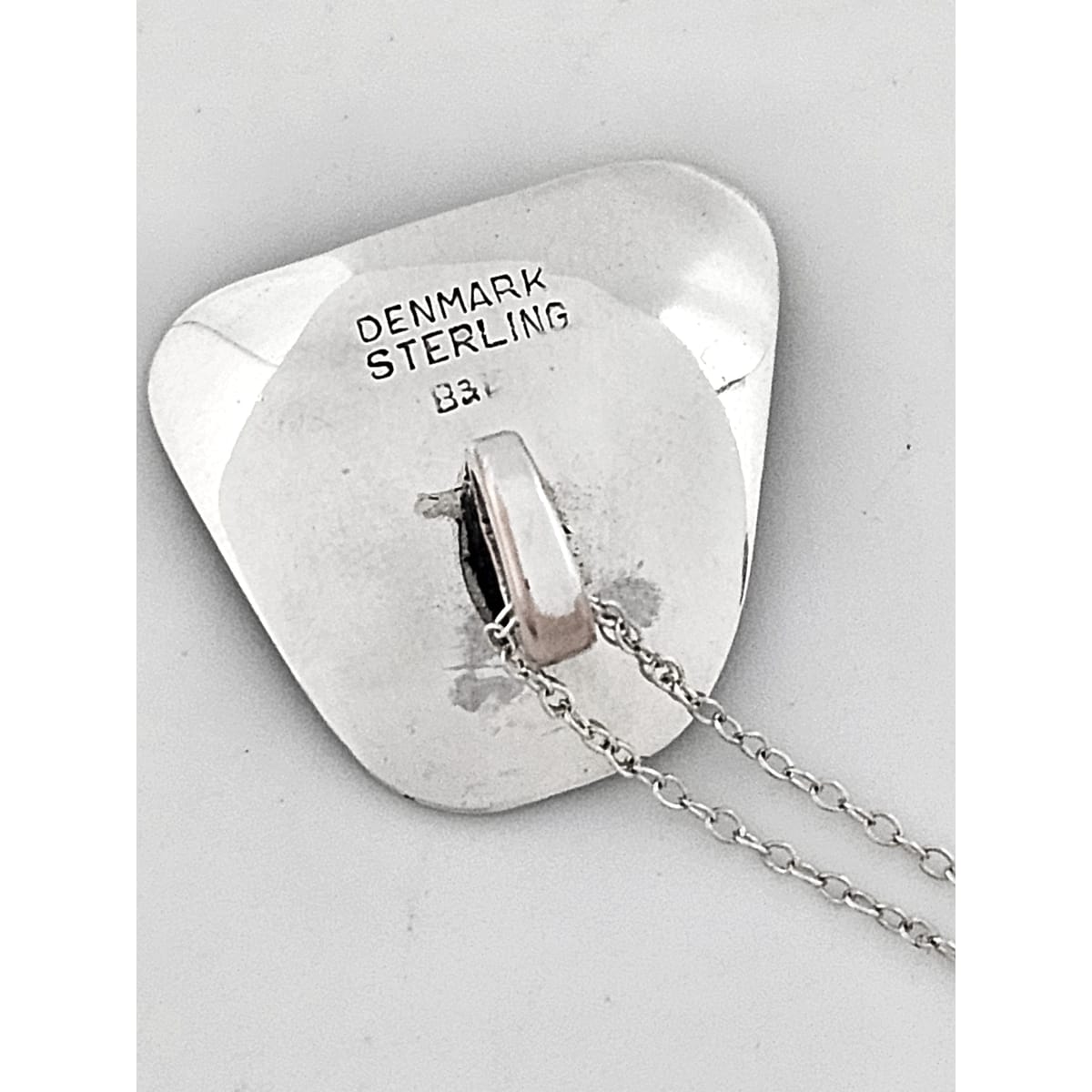 Borresen Lassen Jewelry Børresen Lassen B&L Denmark Sterling Amoeba 2 Tier Retro Mod Necklace 50&