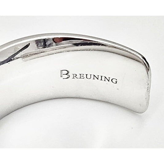 Breuning Jewelry NWOT Designer Breuning Sterling Silver & Rose Gold Plated Cuff Bracelet