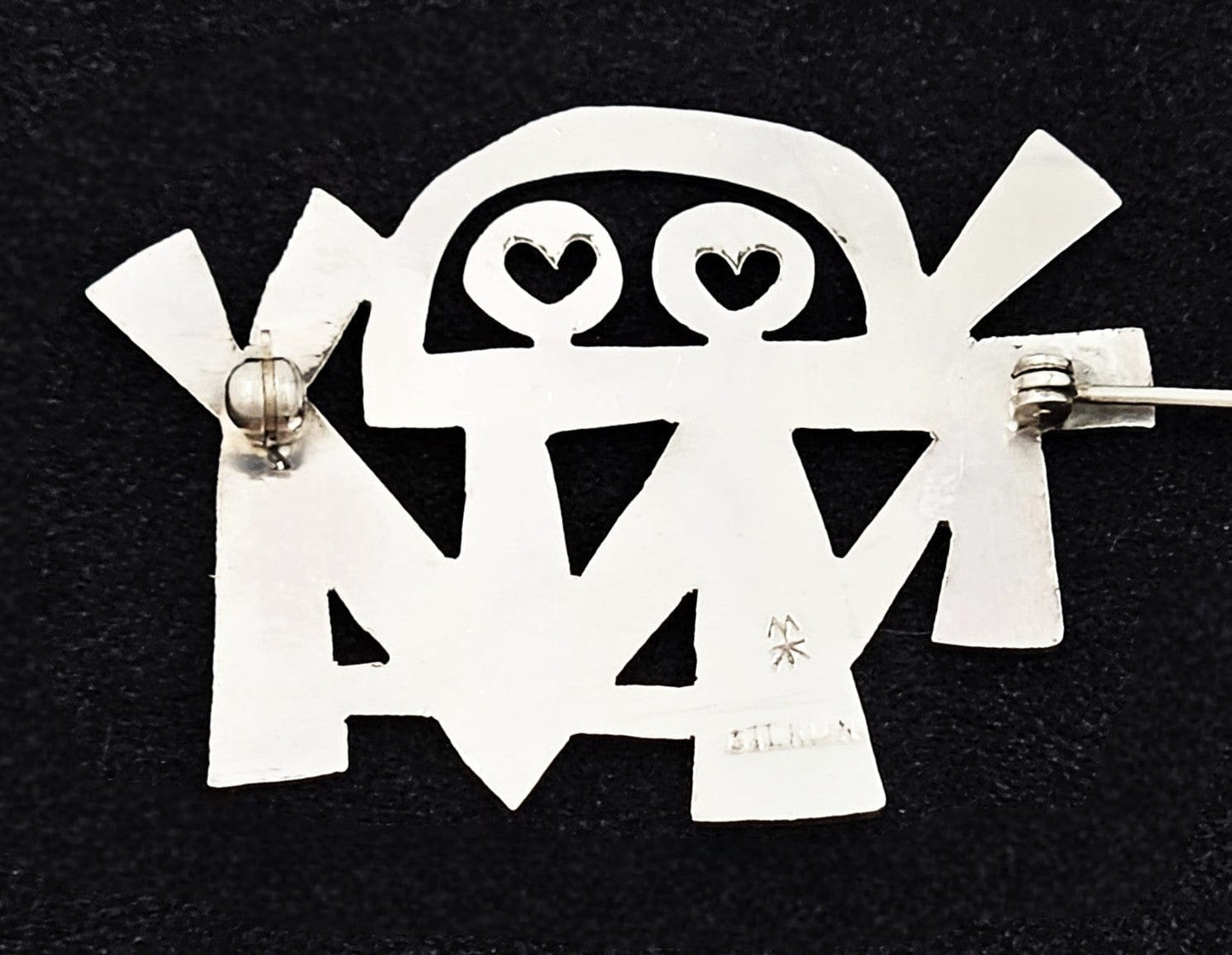 Charles Mik Stousland Jewelry Charles Mik Stousland Sterling Abstract Modernist Brooch 1980s