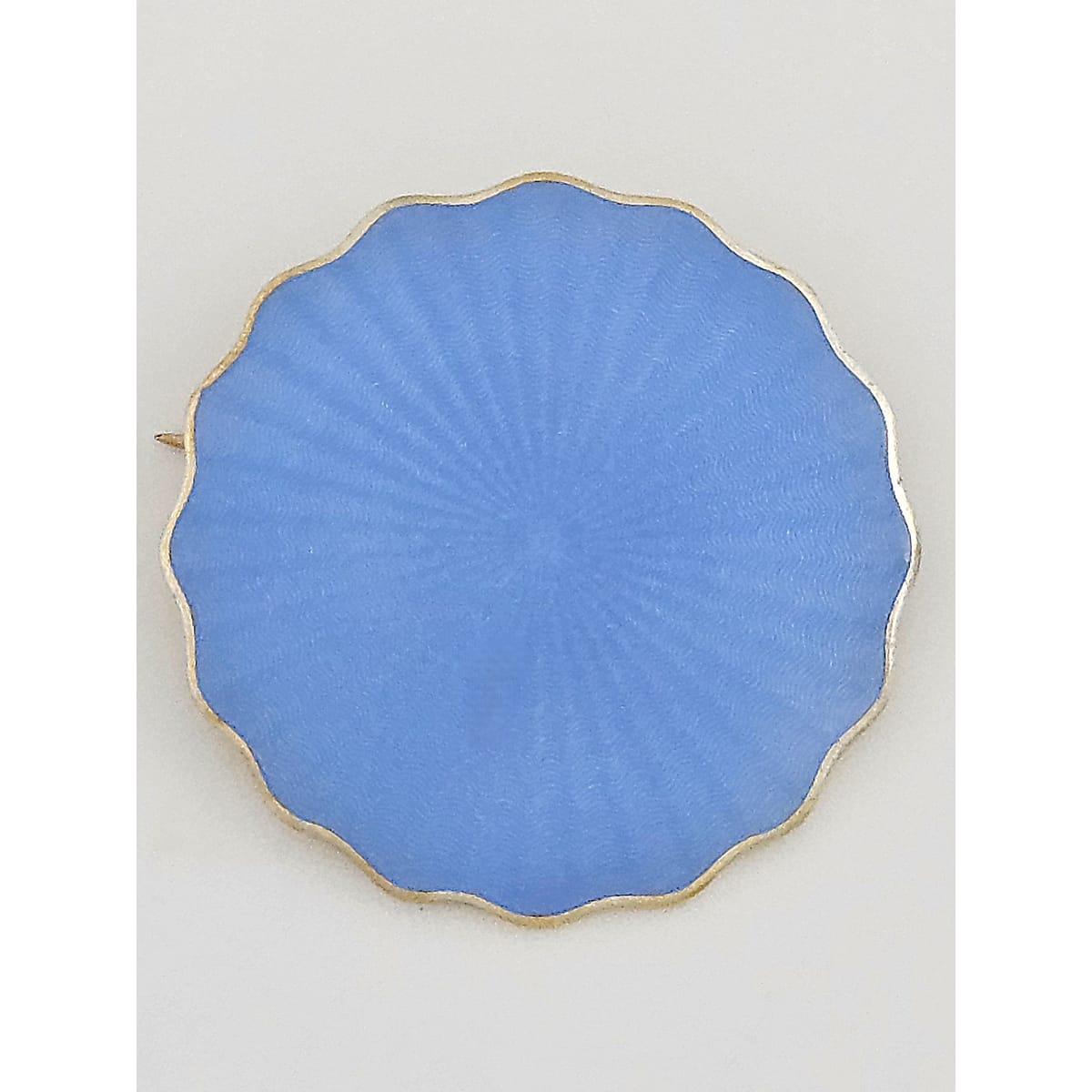 David Andersen Jewelry David Andersen Norway Large Gilt Sterling & Sky Blue Enamel Brooch 1888-1925
