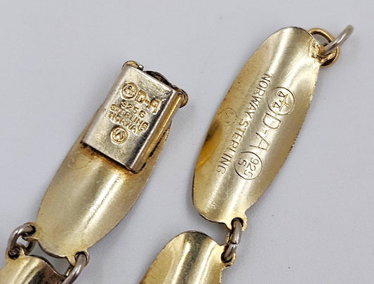 David Andersen Jewelry David Andersen Norway Sterling Enamel Modernist Necklace Bracelet Set 1950s