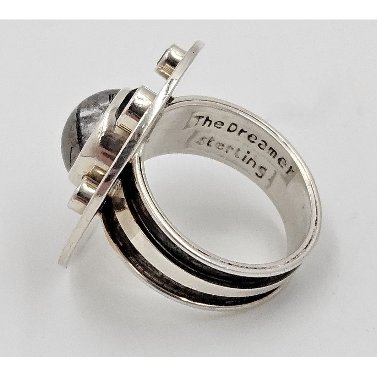 Echo of the Dreamer Jewelry Superb Echo of the Dreamer Sterling Large Cocktail Ring 1990&
