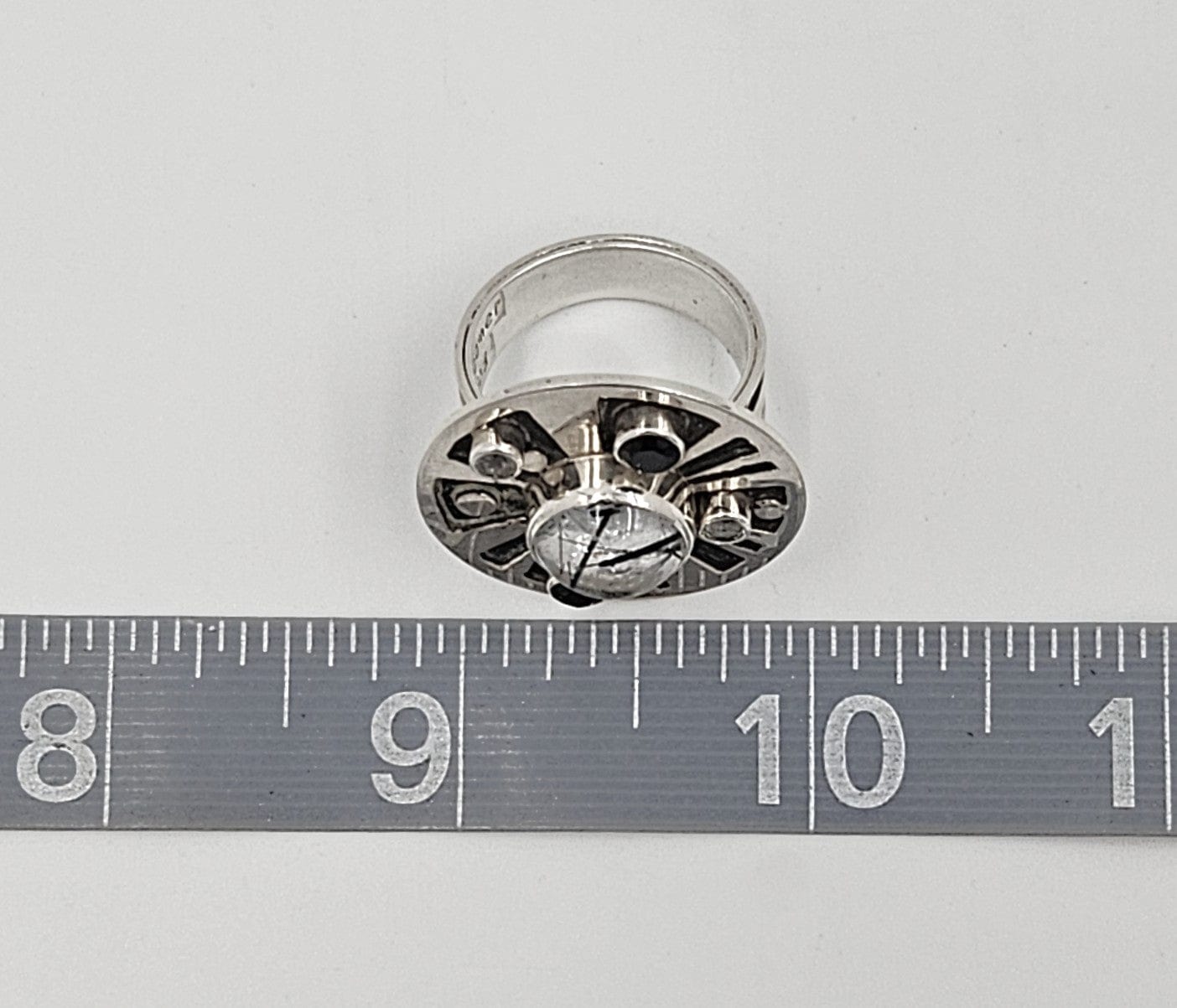 Echo of the Dreamer Jewelry Superb Echo of the Dreamer Sterling Large Cocktail Ring 1990's