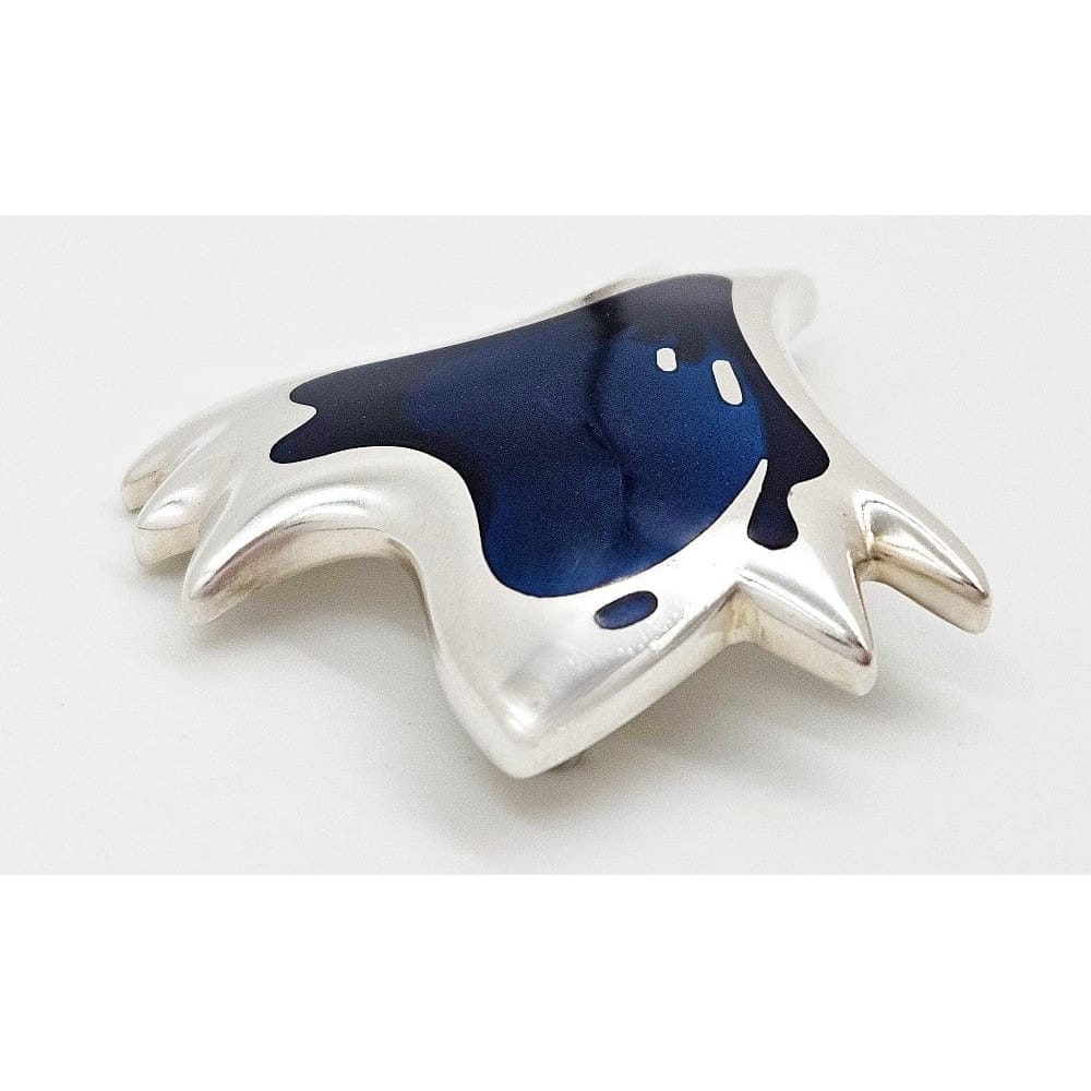 Georg Jensen Jewelry Superb Georg Jensen Sterling Enamel Koppel Biomorphic