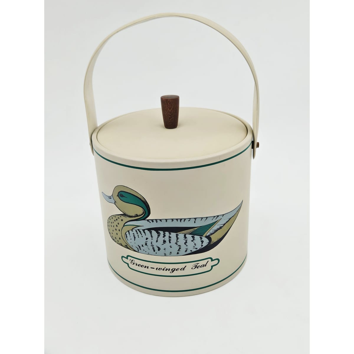Georges Briard Serveware Rare Georges Briard Mallard Duck Tray & Ice Bucket Barware Set 1950s
