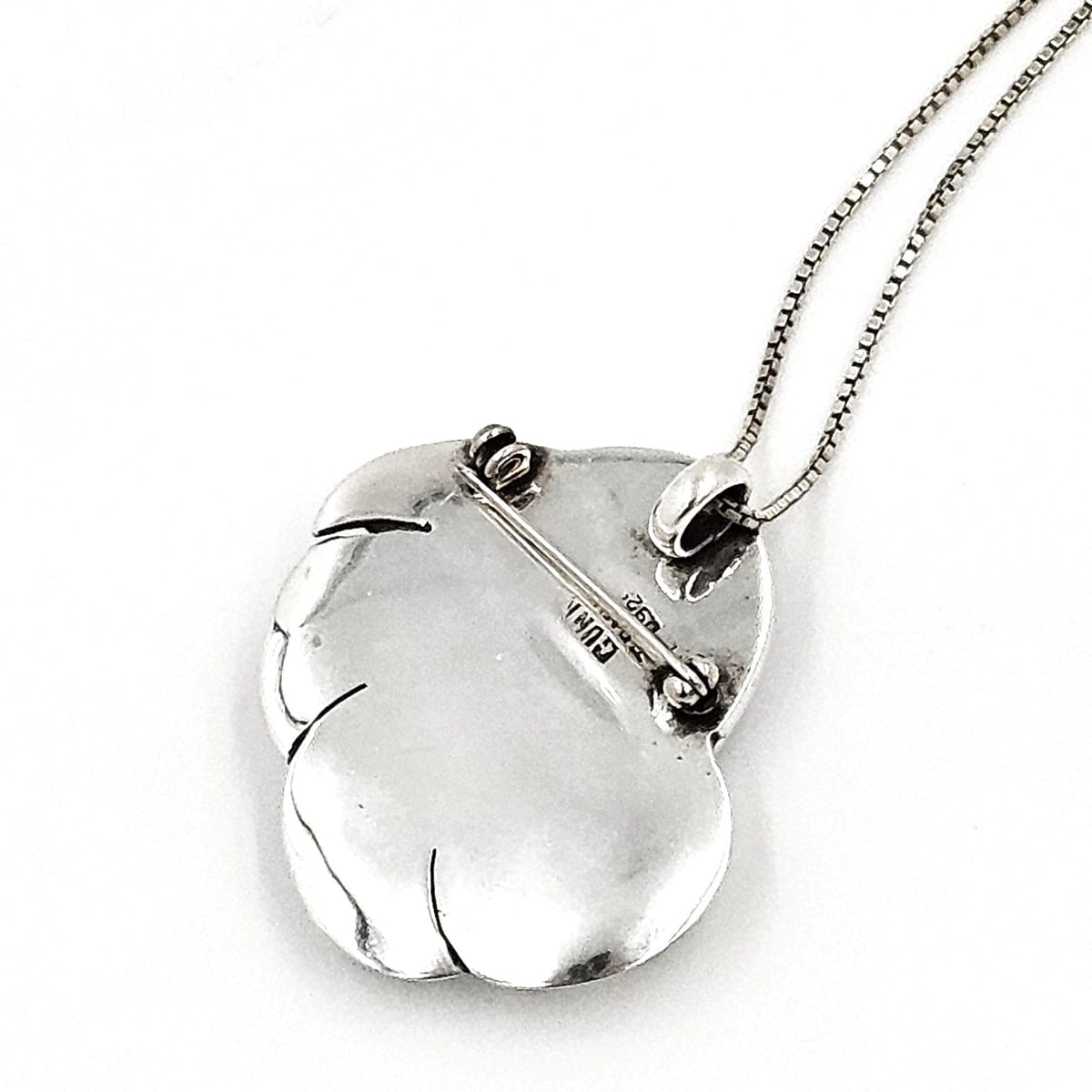 Gunn Trigere Denmark Jewelry Gunn Trigère Sterling & Agate Scandinavian Modernist Flower Necklace 1960s