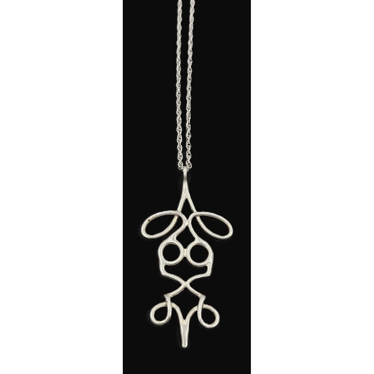 H Sterling Jewelry 925 Silver & Figural Pendant Necklace