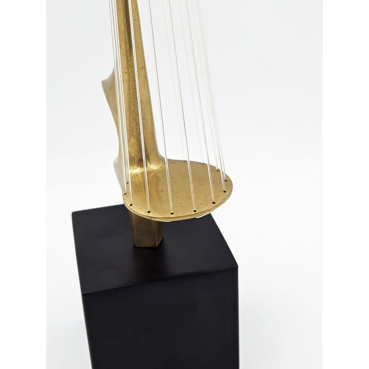 Hattakitkosol Somchal Sculpture Rare and Superb Hattakitkosol Somchal Bronze & String Abstract Sculpture