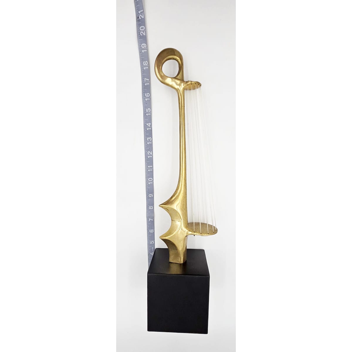Hattakitkosol Somchal Sculpture Rare and Superb Hattakitkosol Somchal Bronze & String Abstract Sculpture