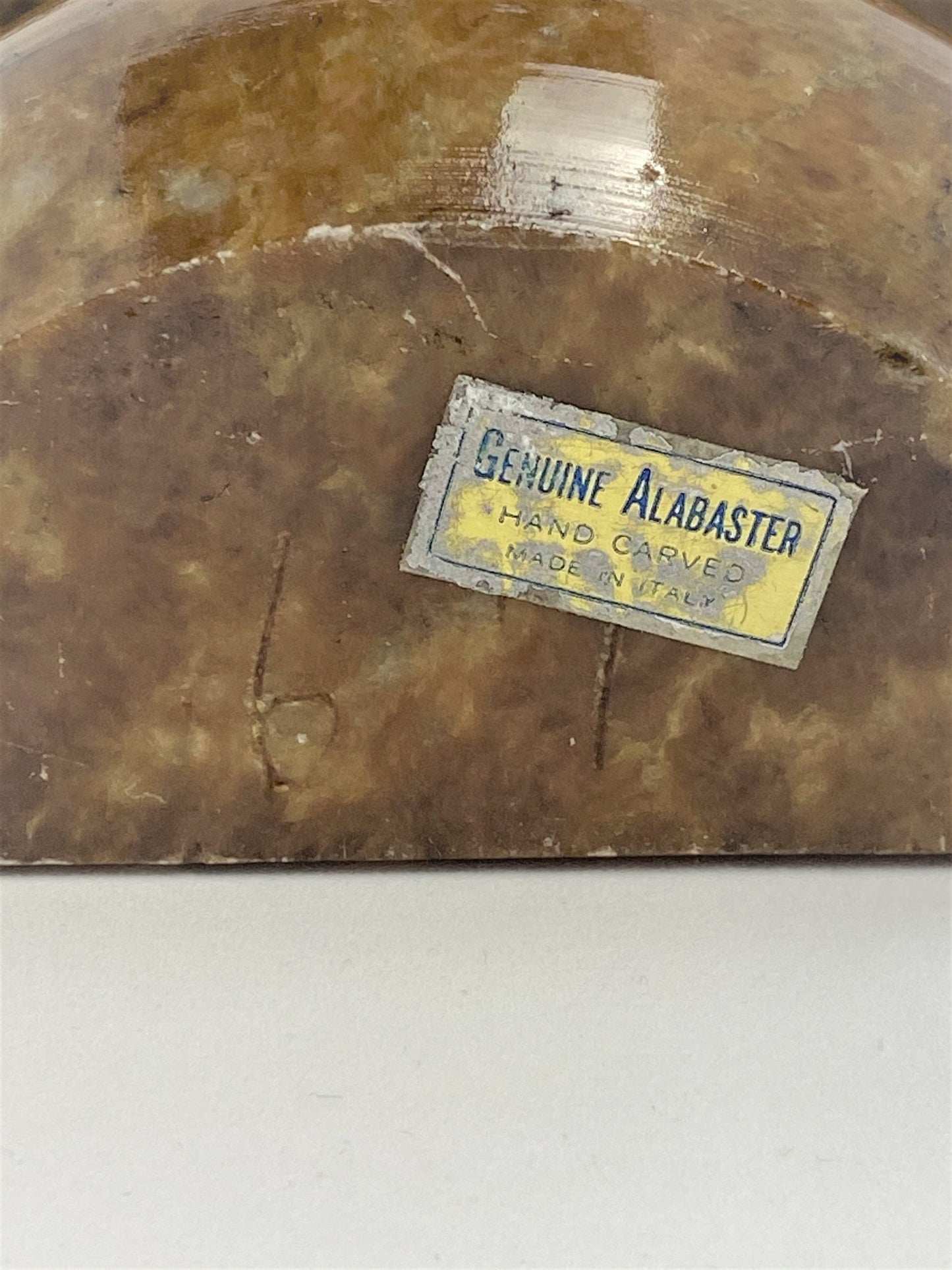 Italian Alabaster Bookends Bookends Vintage Italian Alabaster Mushroom Bookends Circa 1960's