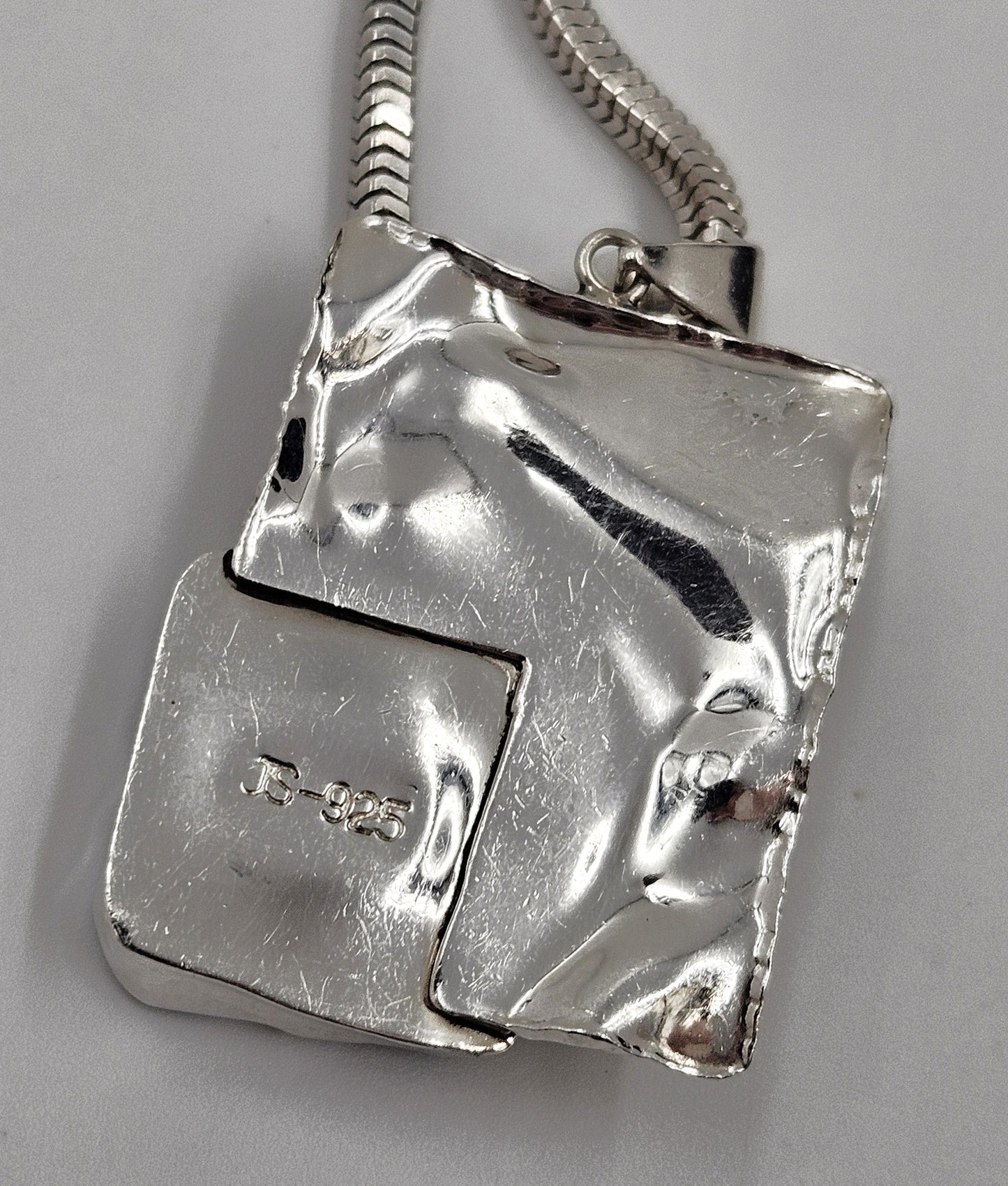 Julie Sandlau Jewelry Vintage/Retired Denmark Julie Sandlau Modernist Sterling Mabe Pearl Necklace