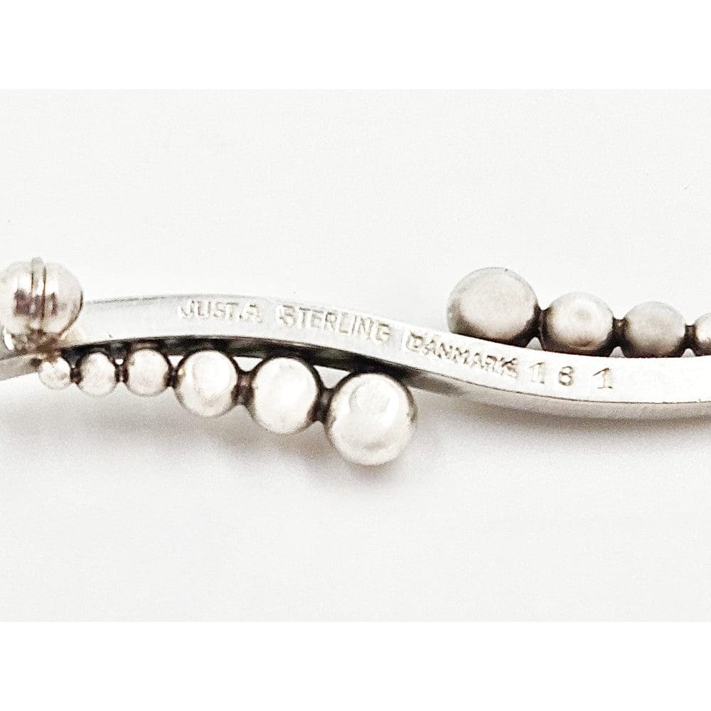 Just A Denmark Jewelry Just Andersen Just A Danmark Modernist Sterling Brooch