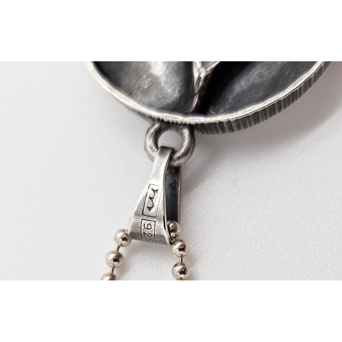 Karl Laine Jewelry Finnish Designer Karl Laine Modernist Sterling & Quartz Crystal Necklace 1960&