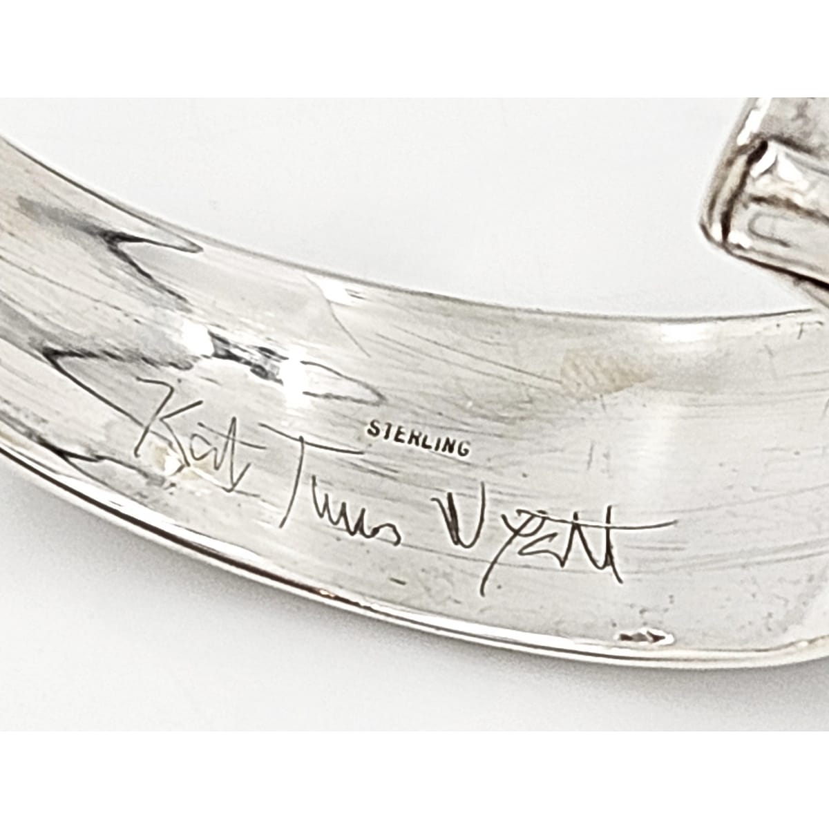 Katz Turner Wyatt Jewelry Designer Katz Turner Wyatt Sterling & Enamel Bracelet & Earring Set