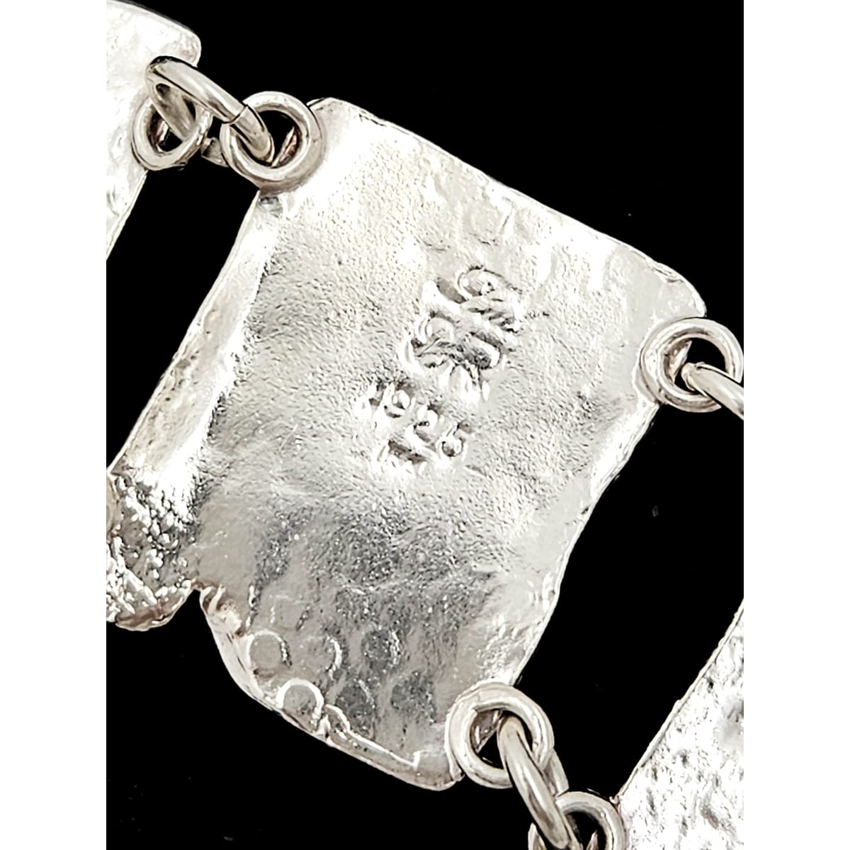 Luli Hammerstein Jewelry Luli Hammersztein Sterling Roman Glass Modernist Necklace & Bracelet Set 1980s