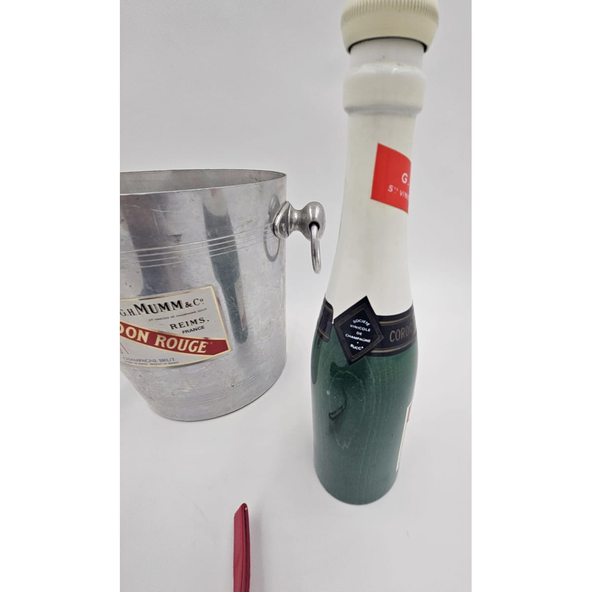 Mumm Champagne Barware MCM Mumm Champagne Ice Bucket Glassware & More Lot 1
