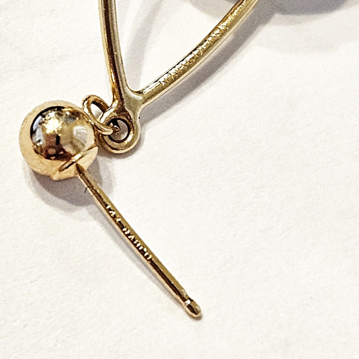 Nabco Jewelry Nabco 14k Yellow & White Gold Modernist Long Drop Orbs Earrings