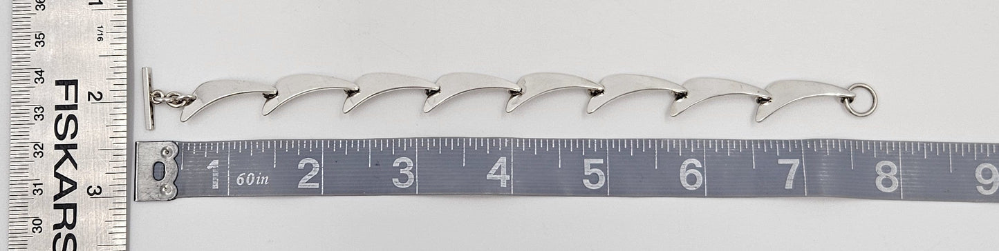 Niels Erik From Jewelry Danish Designer Niels Erik From Sterling Modernist Link Bracelet Circa 1950s