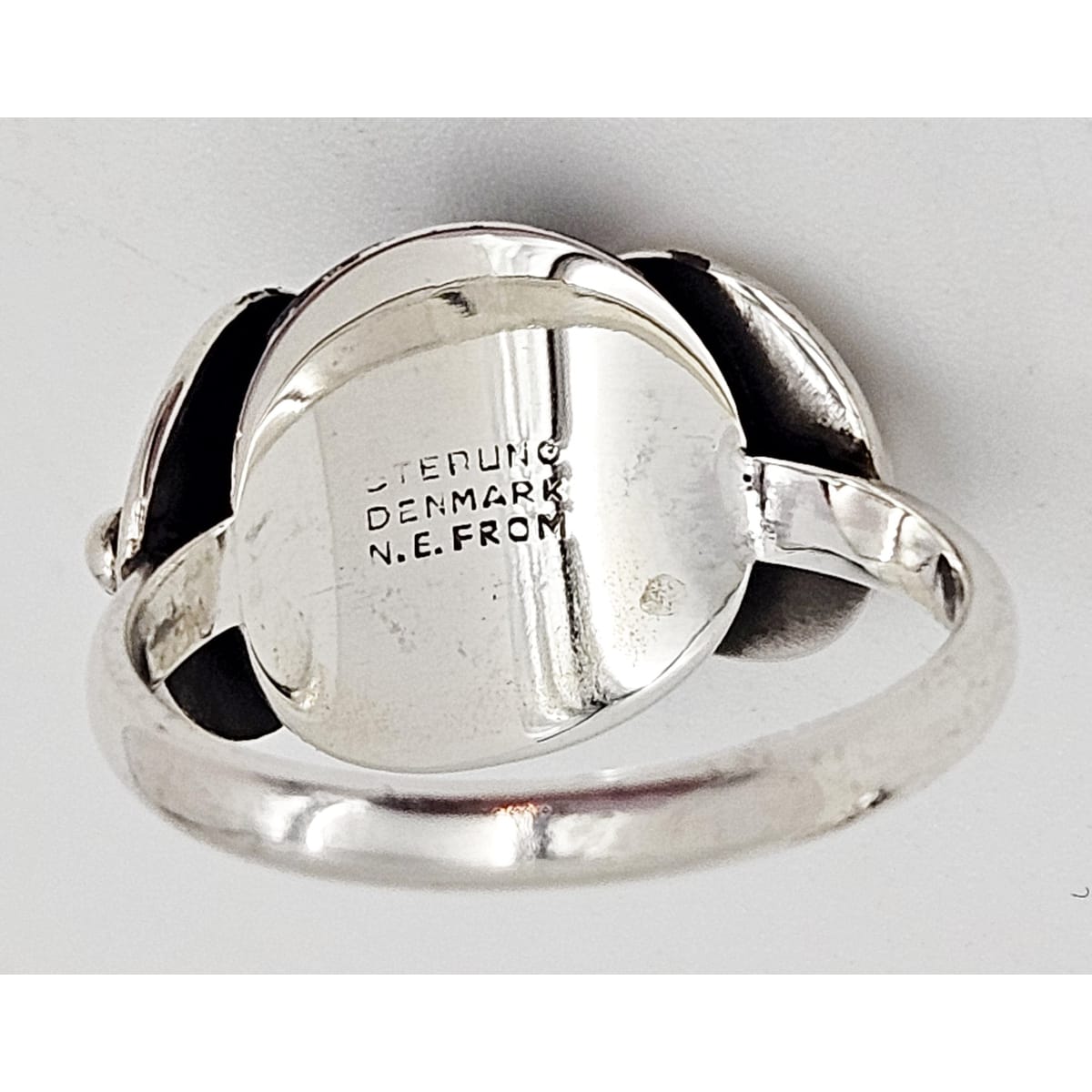 Niels Erik From Jewelry Niels Erik From Denmark Sterling 3D Viking Shields Brooch & Ring Circa 1960s