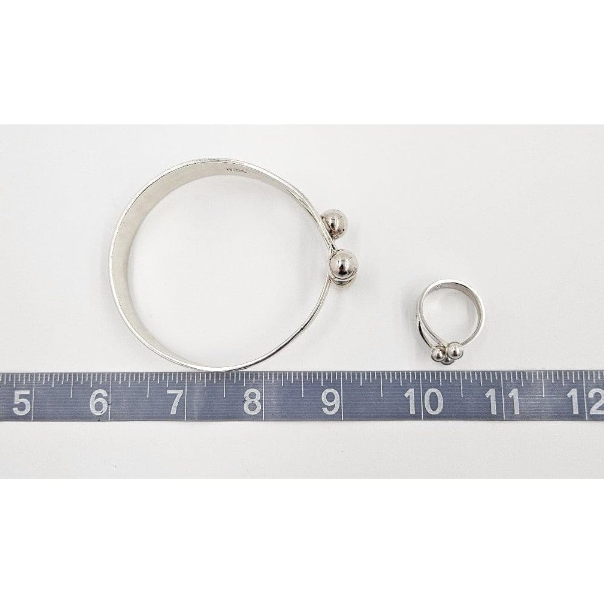 Norway Plus Designs Jewelry Anna Greta Eker Norway+Designs Sterling 3-Prong Crown Bangle Ring Set 60s