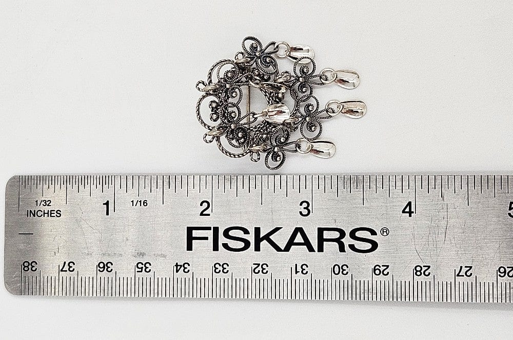 Norwegian Sterling Brooch Jewelry Vintage Norwegian Sterling Silver Solje Brooch #10