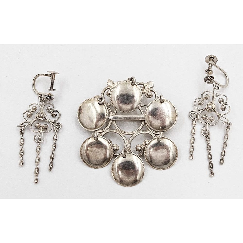 Norwegian Sterling Brooch Jewelry Vintage Norwegian Sterling Silver Solje Brooch