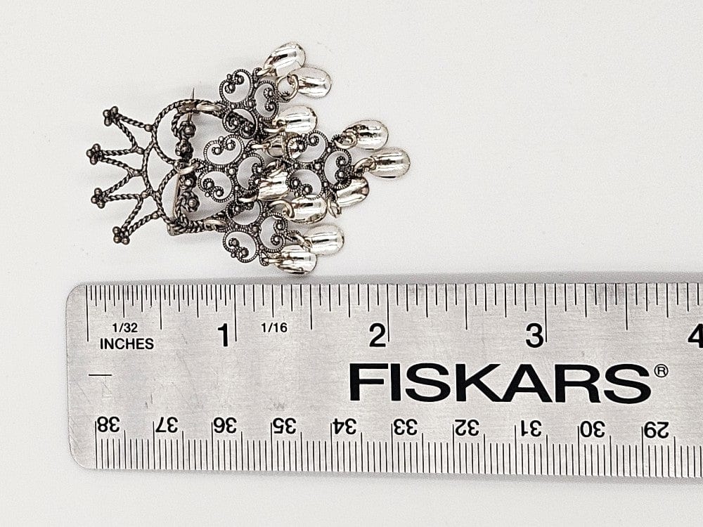 Norwegian Sterling Solje Set Jewelry Vintage Norwegian Sterling Silver Solje Brooch & Earrings Set #9