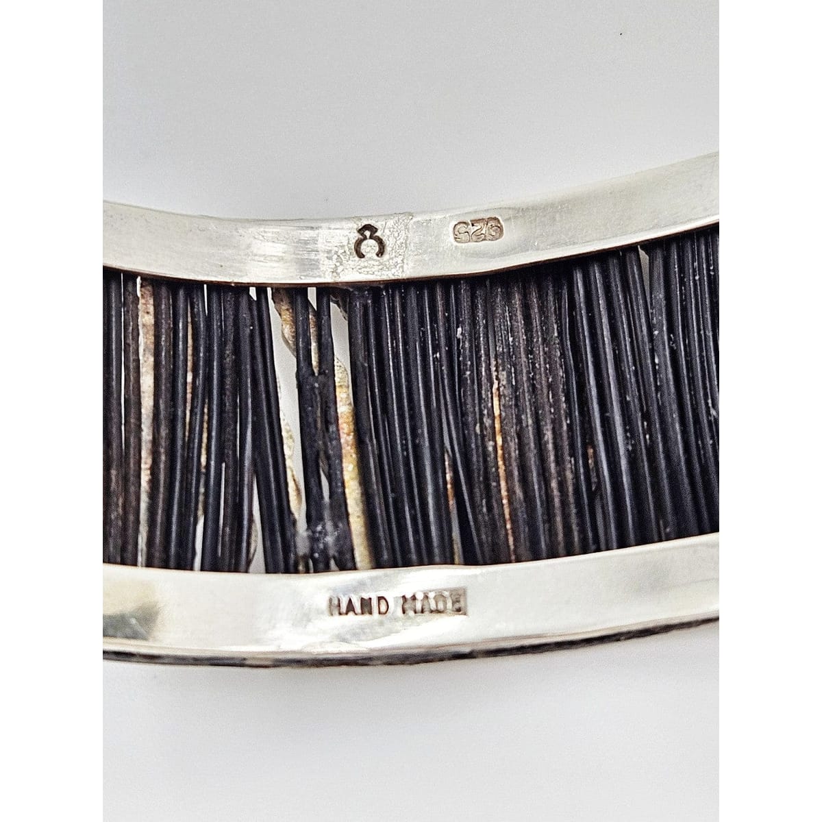 Porcupine Quill Cuff Jewelry Designer Sterling Silver & Porcupine Quills Cuff Bracelet