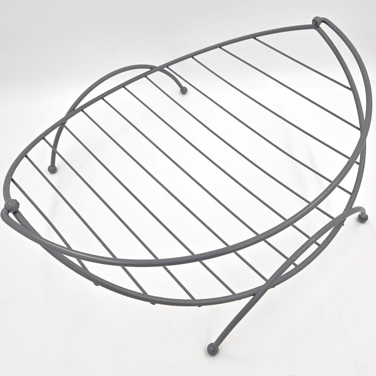 Repair/Paint Magazine Rack Refurbished Brass & Enamel Large Log/Blanket/Magazine Holder Rack 1950/60s