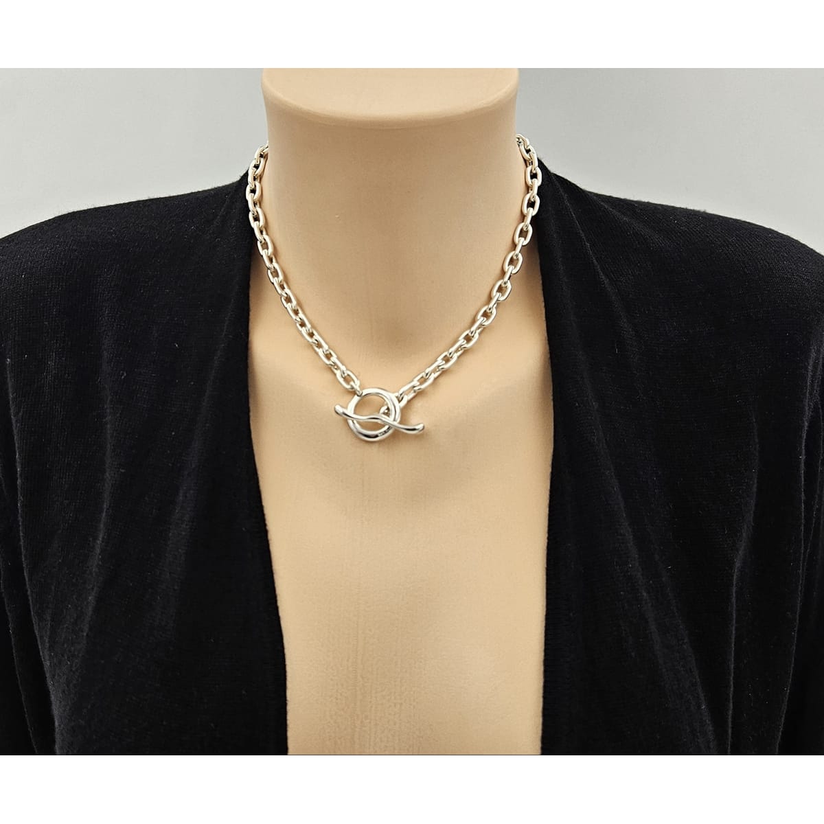 Robert Lee Morris Jewelry RLM Robert Lee Morris Sterling Silver Modernist Necklace & Ring Set 1980s