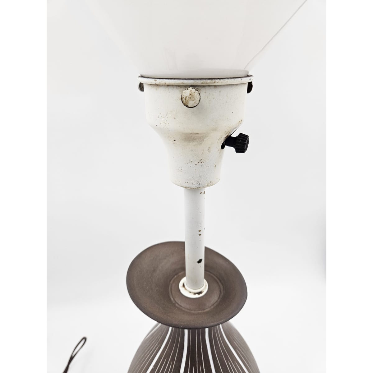 Ugo Zaccagnini Italy for Raymor Bitossi Lighting MCM Ugo Zaccagnini Italy Raymor Bitossi Ceramic Table Lamp
