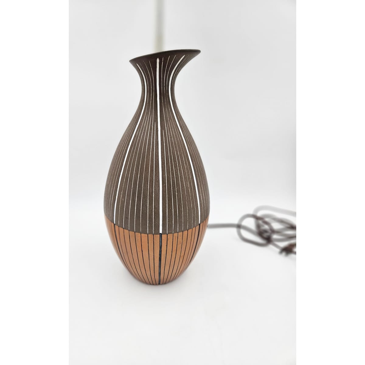 Ugo Zaccagnini Italy for Raymor Bitossi Lighting MCM Ugo Zaccagnini Italy Raymor Bitossi Ceramic Table Lamp