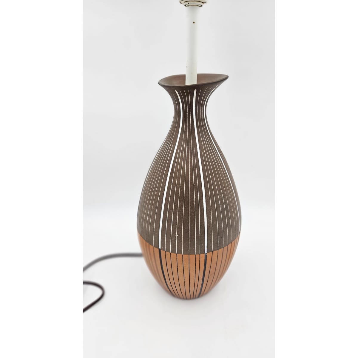 Ugo Zaccagnini Italy for Raymor Bitossi Lighting MCM Ugo Zaccagnini Italy Raymor Bitossi Ceramic Table Lamp