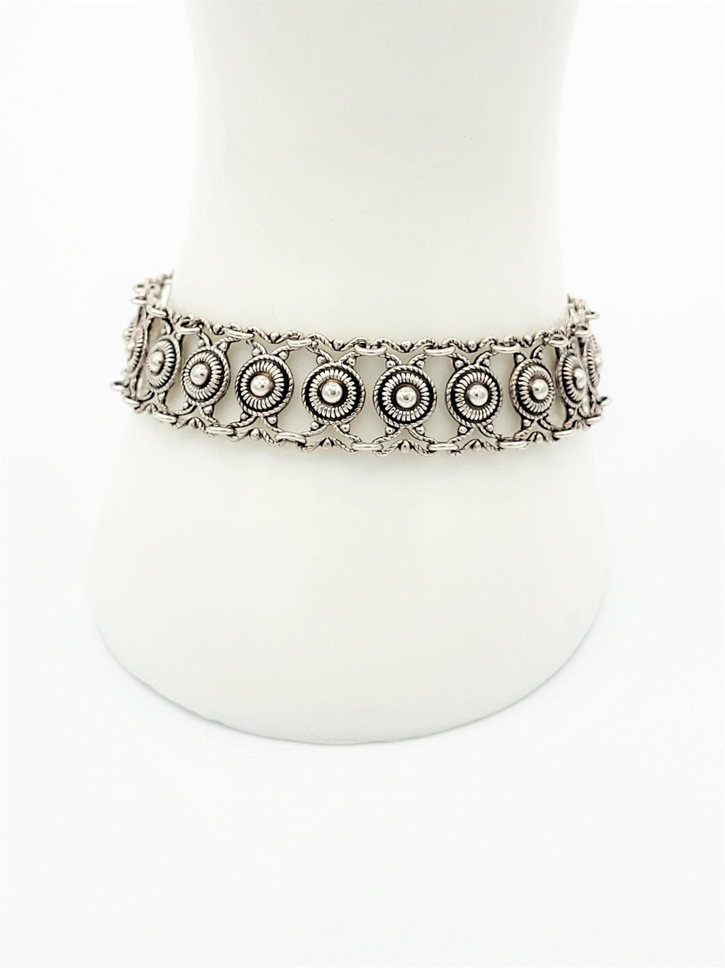 Arne Nordlie Jewelry Vintage 830 Sterling Silver Art Deco Panel Links Bracelet Arne Nordlie Norway