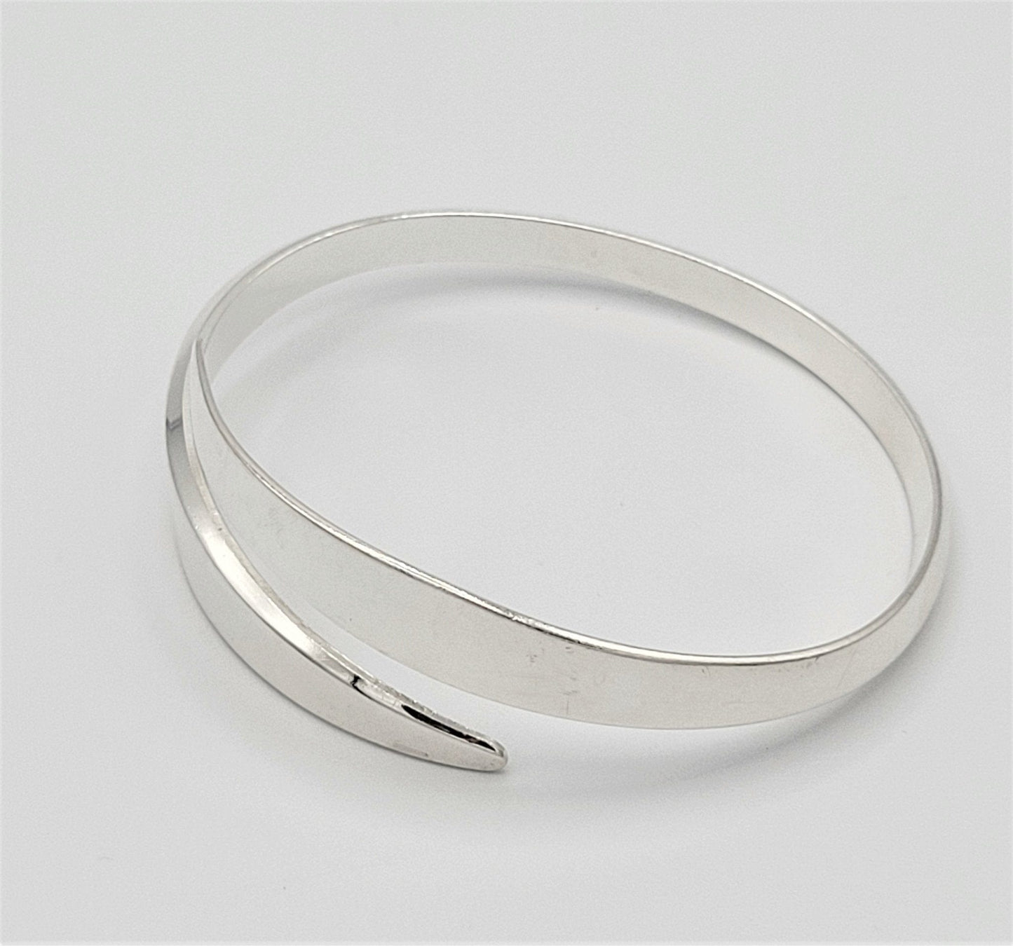 Vintage David Andersen Norway 925SS Modernist Bypass Bangle Bracelet 1960s - Trendy MCM Home